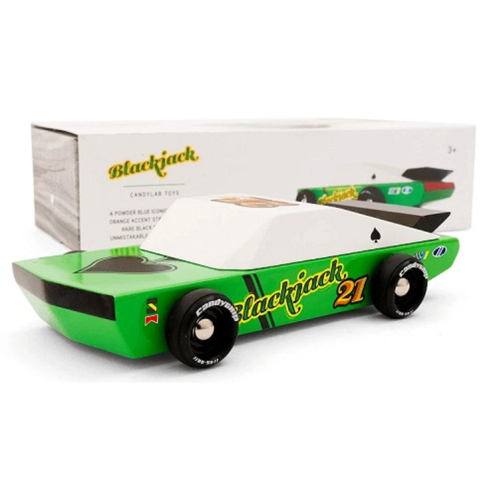 NWT Candylab Large Wood Car Blackjack 21